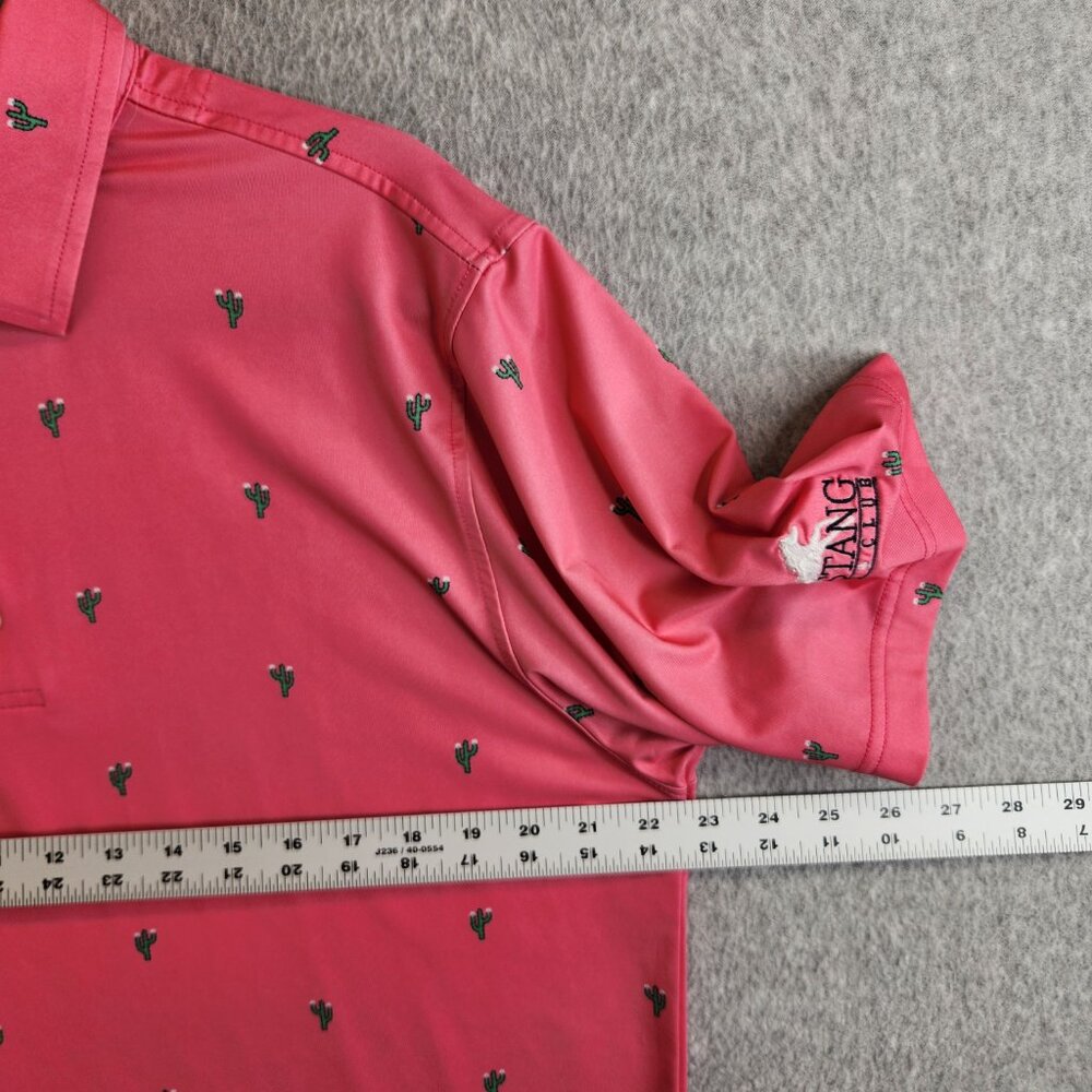 Footjoy Shirt Mens M Pink Catus Print Golf Polo Performance Novelty Southwest - Picture 9 of 12